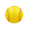 Подвесной фонарик "Бейсбольный мяч" 30 см, желтый