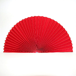 Веер-гармошка 180г/м 80 см, красный