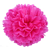 Помпон из бумаги 50 см малиновый