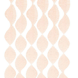 Гирлянда из гофрированной бумаги 280х15 см, персиковый