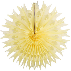 Снежинка обьемная 50 см лимонный