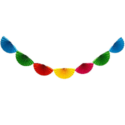 Гирлянды "Веера" 210х30 см, разноцветный